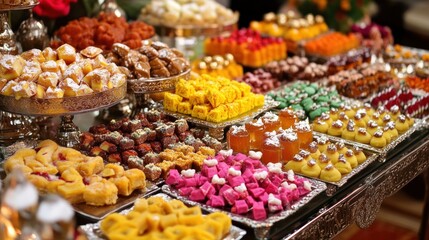Colorful Sweet Treats Buffet