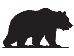 Fototapeta premium GRIZZLY BEAR SILHOUETTE