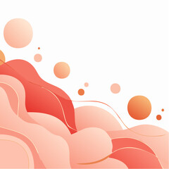 Luxe coral blobs for premium print spreads.