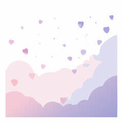 Soft lavender blobs for wellness or beauty posts.