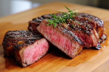 Medium Rare Boneless Rib Eye Steak