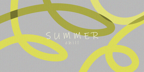 Abstract Summer Chill Background with Curved Lines