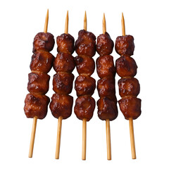 Satai (sate) grilled chicken wings 3D PNG