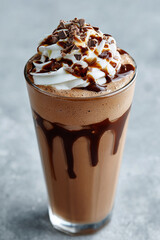 Chocolate ice cream shake