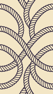 Intertwined rope pattern design seamlessly repeating suitable for various design projects