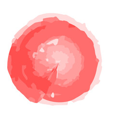 水彩風カラーパレット　赤色