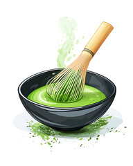 Refreshing Green Tea Leaves and Brewed Drink: Natural, Healthy, and Antioxidant-Rich Beverage