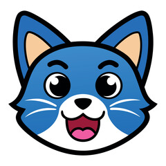 cute cat happy face  Art & Illustration