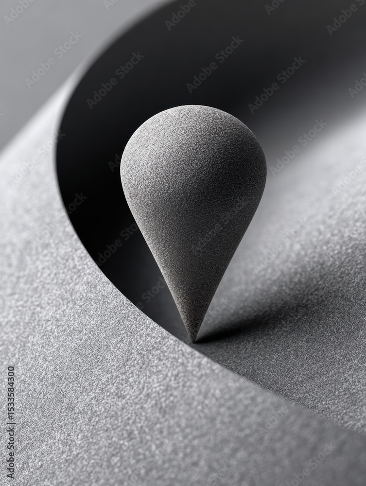 Poster Modern textured satellite icon location pin with geometric design and precise positioning, symbolizing digital GPS navigation for tech and mapping services