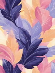 A seamless pattern with magical cilantro, mesmerizing and vibrant. Art Deco meets modern luxury in this minimalist design, soft colors