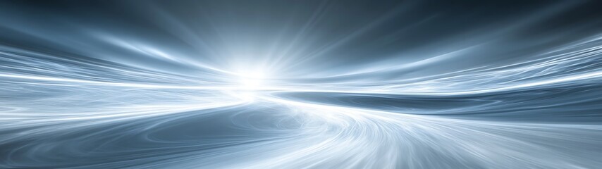 Abstract light rays converging