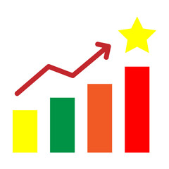 Success Arrow Vector Flat Icon Design