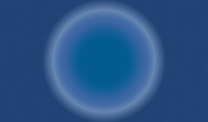 Abstract blue sphere in space, a luminous globe like the Earth or Moon, illuminated by a distant star