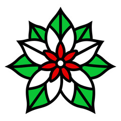 abstract flower logo