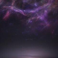 Fototapeta premium A Stunning Cosmic Nebula and Starry Night Sky