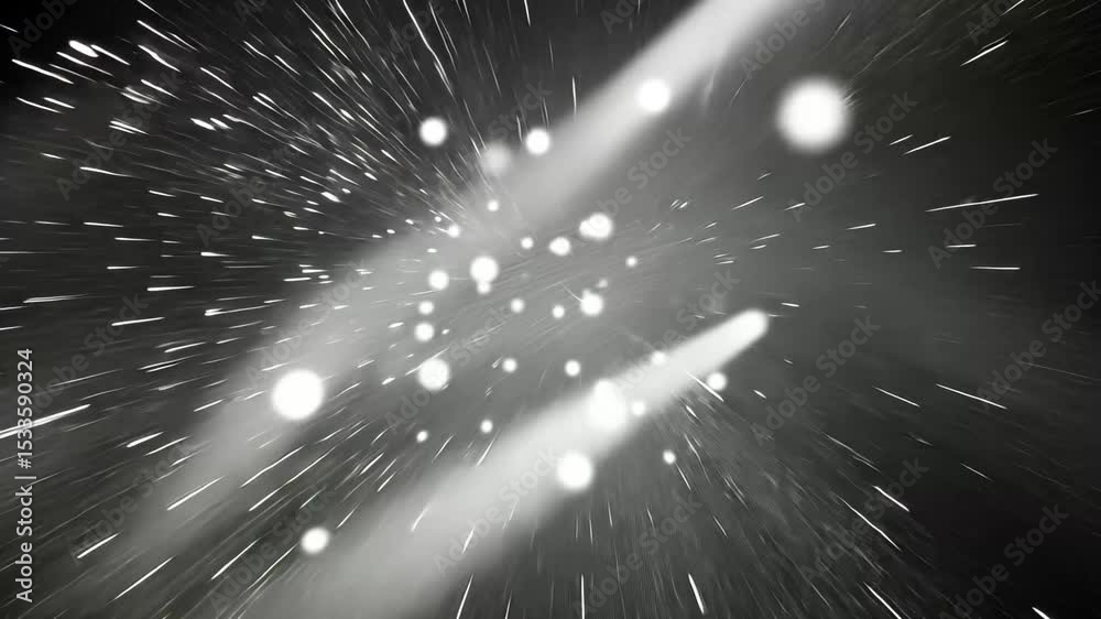 Wall mural abstract grey background featuring defocused motion with sparkling bokeh effects, abstract motion de
