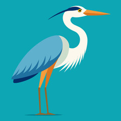 Obraz premium heron in the water