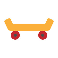 Skateboard Vector Flat Icon Design