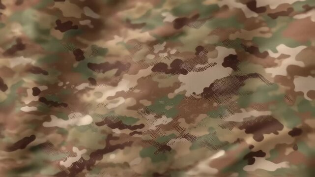 Camouflage Pattern Fabric Texture
