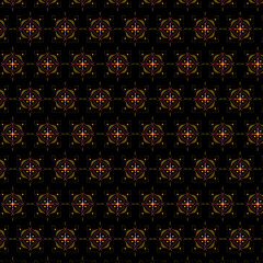 Loop Abstract On Black Background 
