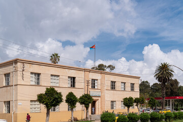 Public buildings in Asmara in Eritrea