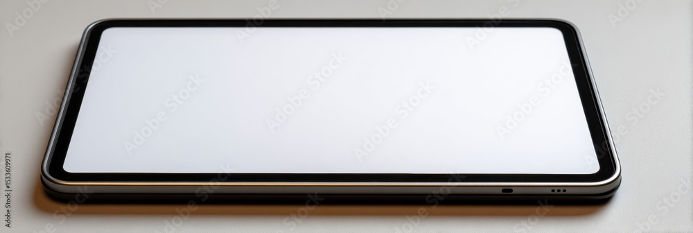 Aufkleber Error 503 Screen Displayed on Tablet Resting on a Clean Surface With an Empty Upper Third Area