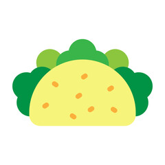 Tacos Vector Flat Icon Design