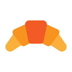 Croissant Vector Flat Icon Design
