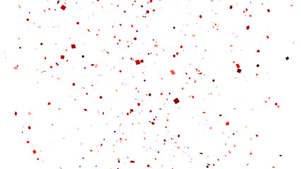 Colorful Paper Confetti , Isolated on White Background. 3d Render Transparent Confetti.