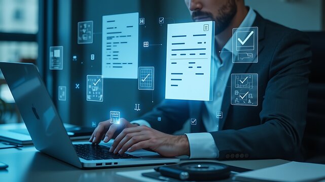 Digital document management system for efficient workflow and data organization