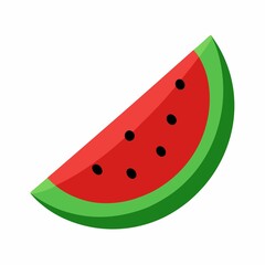 Watermelon slice icon isolated on white background