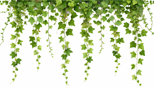 green leaves on white background