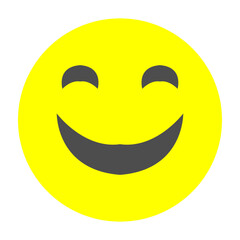 Joyful Expression Vector Flat Icon Design