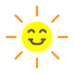 Bright Day Vector Flat Icon Design