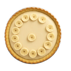 Torta de Banana - A Brazilian banana pie made with a buttery crust and a sweet filling of ripe bananas,