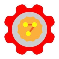 Competency Mapping Vector Flat Icon Design