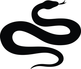 Russell's viper snake silhouette, snake illustration, snake silhouette svg ,snake silhouette vector illustration