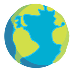 Colorful Cartoon Globe Illustration for Education and Global Themes