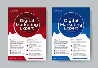 Corporate creative colorful business flyer template business proposal, promotion, advertise, publication, cover .