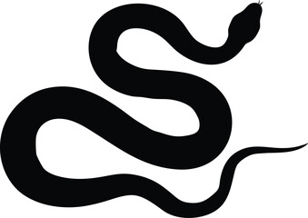 Russell's viper snake silhouette, snake illustration, snake silhouette svg ,snake silhouette vector illustration
