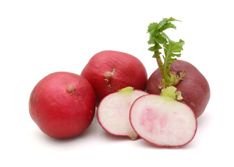 Close-up of radish over white background,Moldova