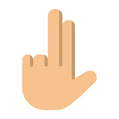 Fingers Vector Flat Icon Design