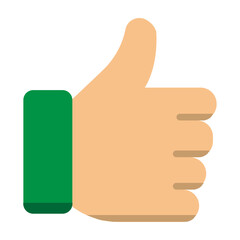 Thumb Vector Flat Icon Design
