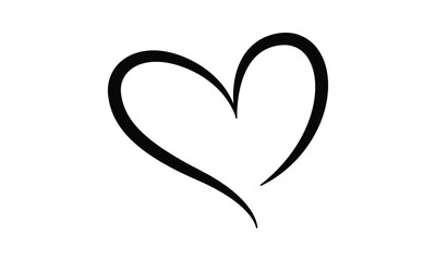 Heart shape vector, Heart icon