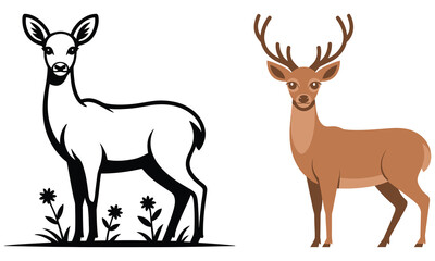deer vector illustration