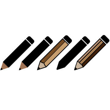 Set of vector pencils, Sketch & Style: Pencil Vector Set