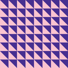 Vector geometric pattern with blue and pink triangles