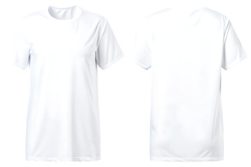  blank white tshirt mockup clothing apparel undersh isolated on white background  PNG ,ai generated