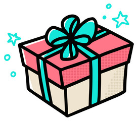 Cute Gift Box with Ribbon