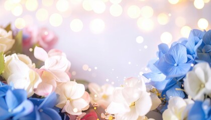 Delicate floral arrangement garden decorative art calm atmosphere close-up beauty and nature